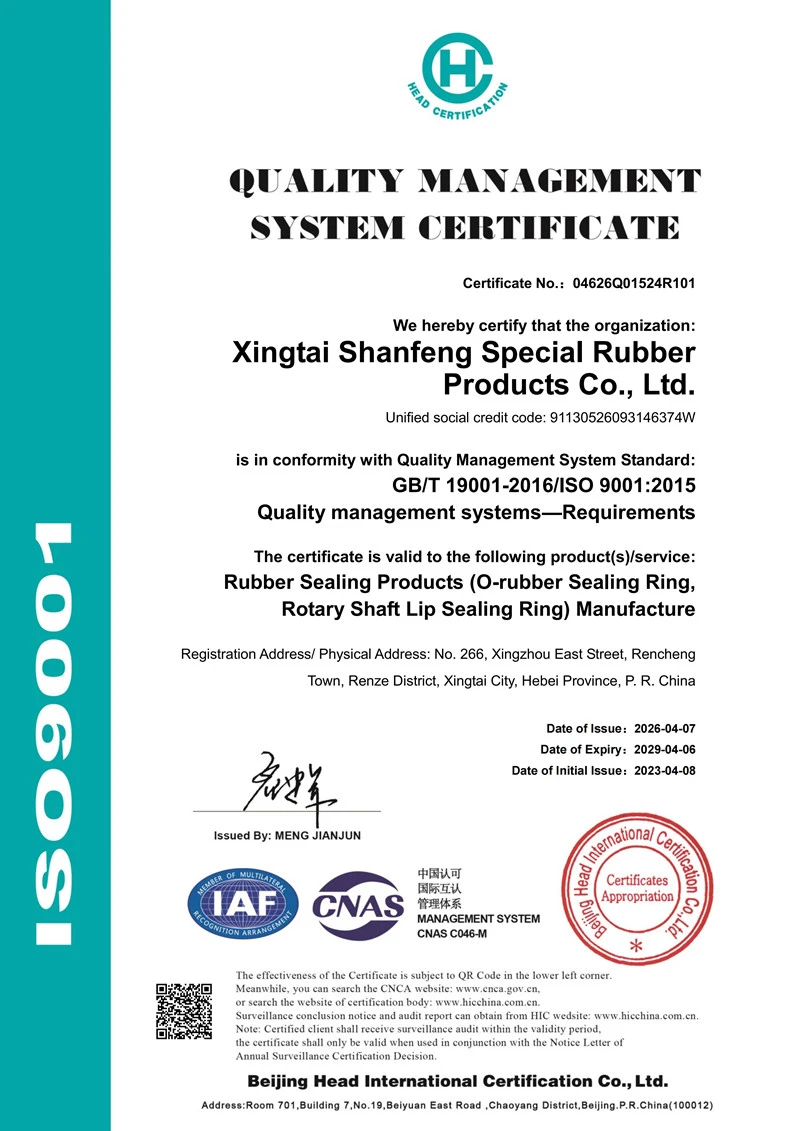 ISO9001 Certificate ISO9001 Certificate